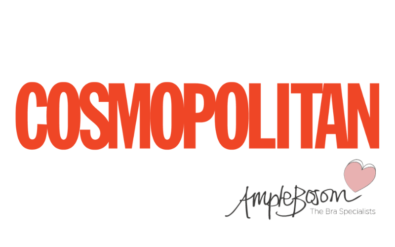 cosmo, cosmopolitan logo and ample bosom logo